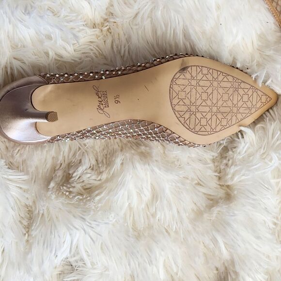 Jewel badgley Mischka mesh jeweled floria evening shoes - Picture 4 of 13